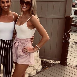 Fashion Nova Pink Flowy Shorts